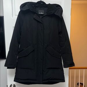 Sam Edelman Black Hooded Parka Jacket